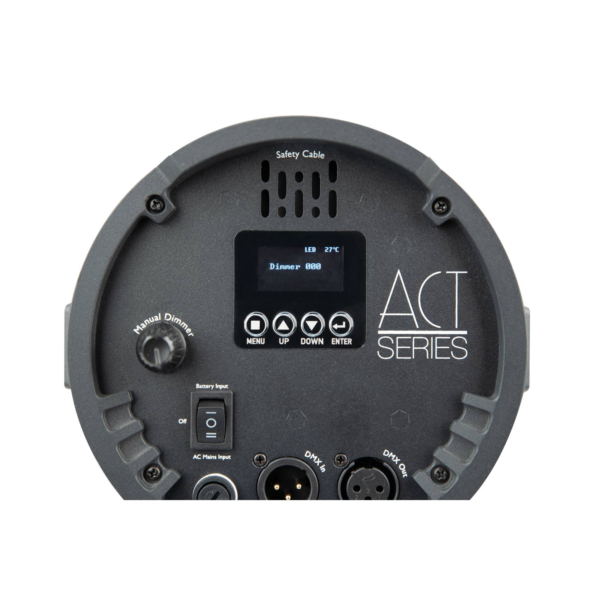 Showtec ACT Fresnel 150 WW Kompakter, warmweißer LED-Fresnelscheinwerfer mit 150 W für Theater
