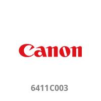 Canon-Logo mit Teilenummer 6411C003 darunter auf weißem Hintergrund