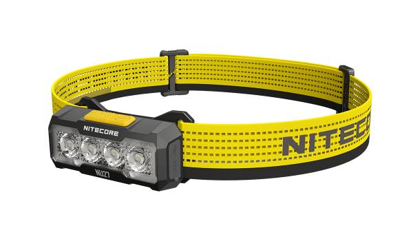 Nitecore NU27 Stirnlampe mit mehreren Farbtemperaturen, MCT UHE LEDs, ultraleicht, 600 Lumen, dreidimensionales Flächen-
