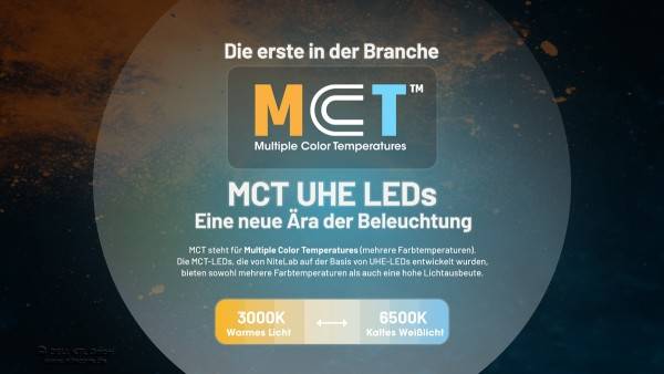 Nitecore NU27 Stirnlampe mit mehreren Farbtemperaturen, MCT UHE LEDs, ultraleicht, 600 Lumen, dreidimensionales Flächen-