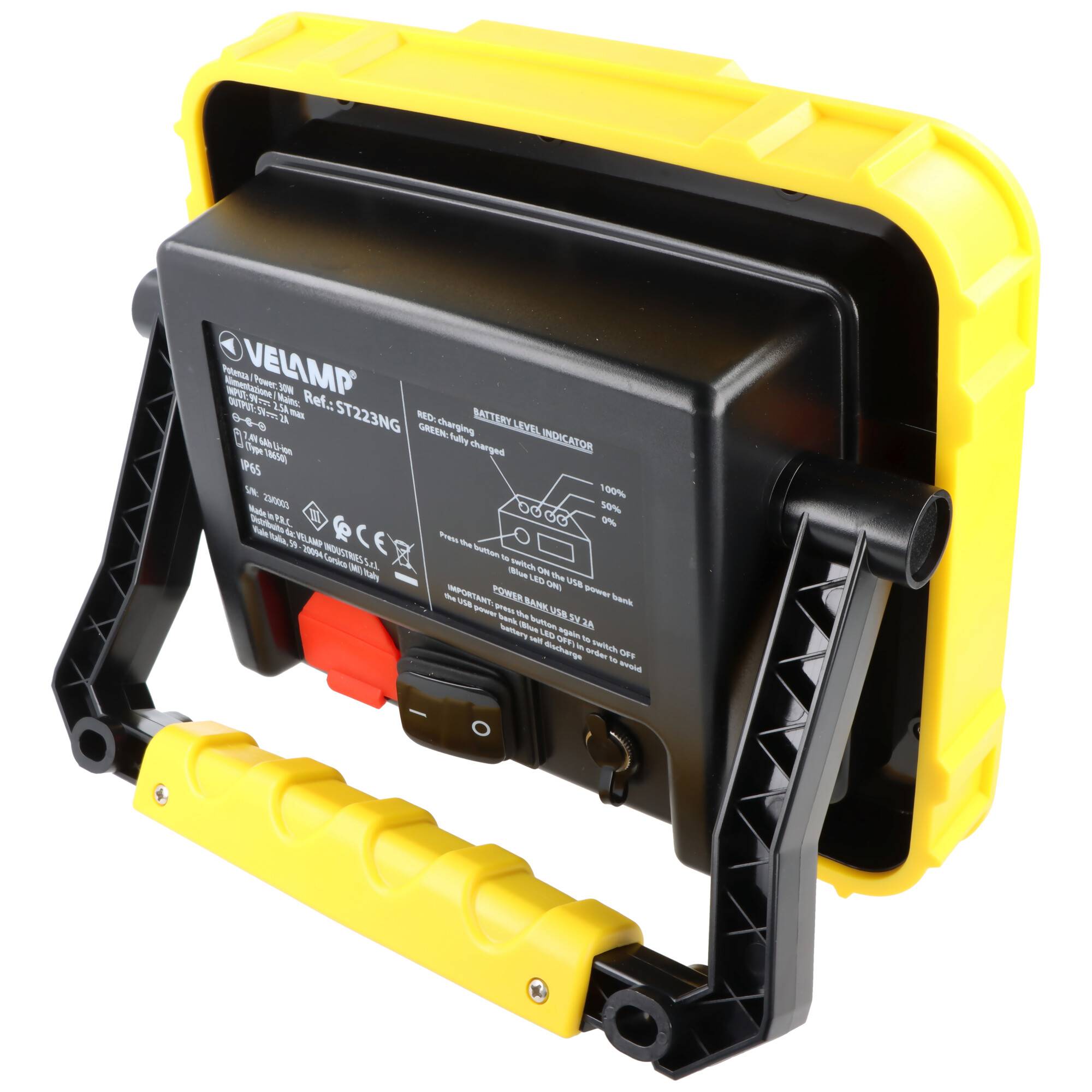 30W LED-Baustrahler X-Blast mit bis zu 2400 Lumen, Powerbank-Funktion, wiederaufladbar, inkl. 12V KFZ-Ladegerät