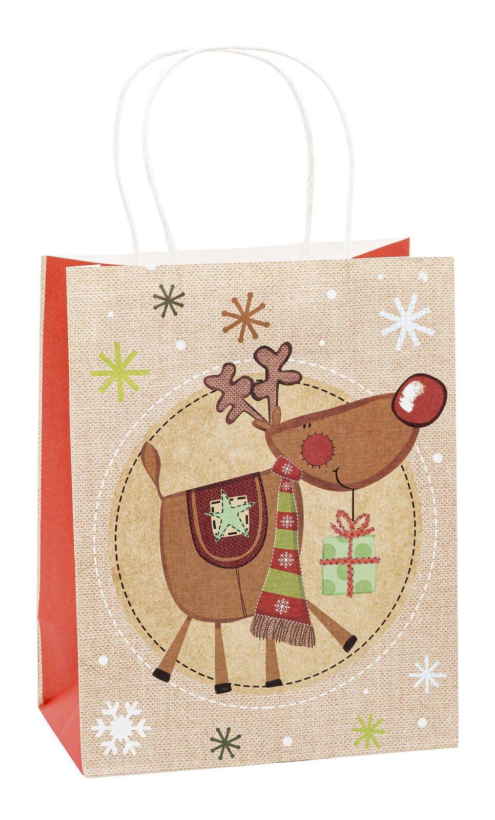 TSI 12 Geschenktaschen WN Kraftpapier Motiv