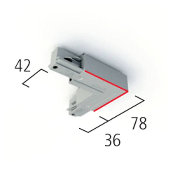 555 1 1209 3 L-VERBINDER AUßEN SILBER