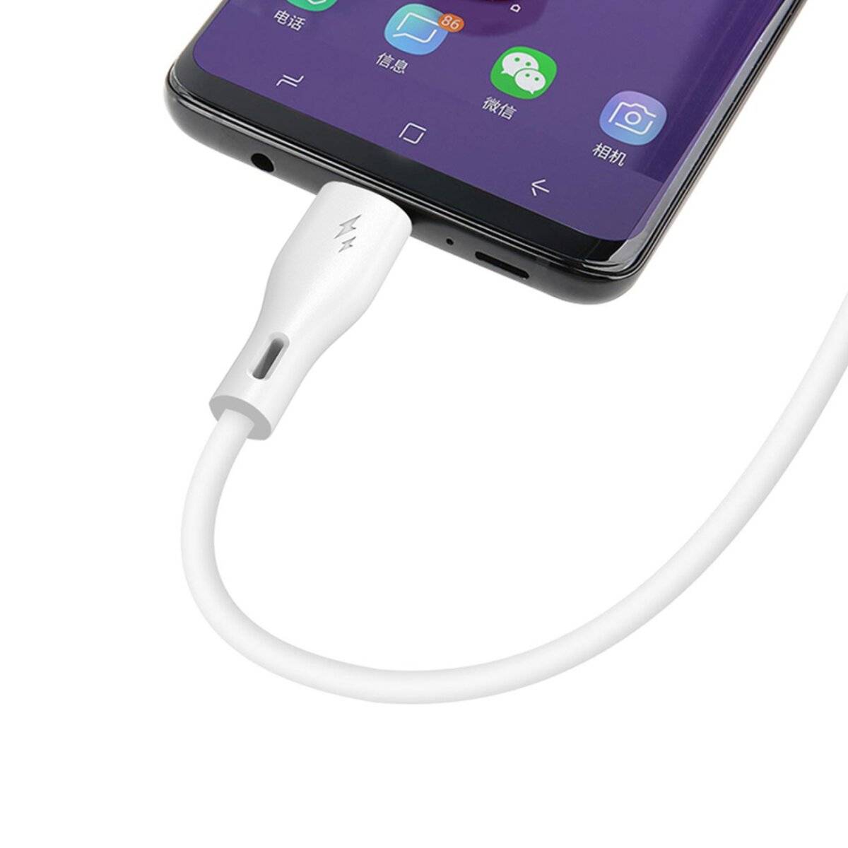Dudao L2L USB-A / Lightning 3A Kabel 2m - Weiß