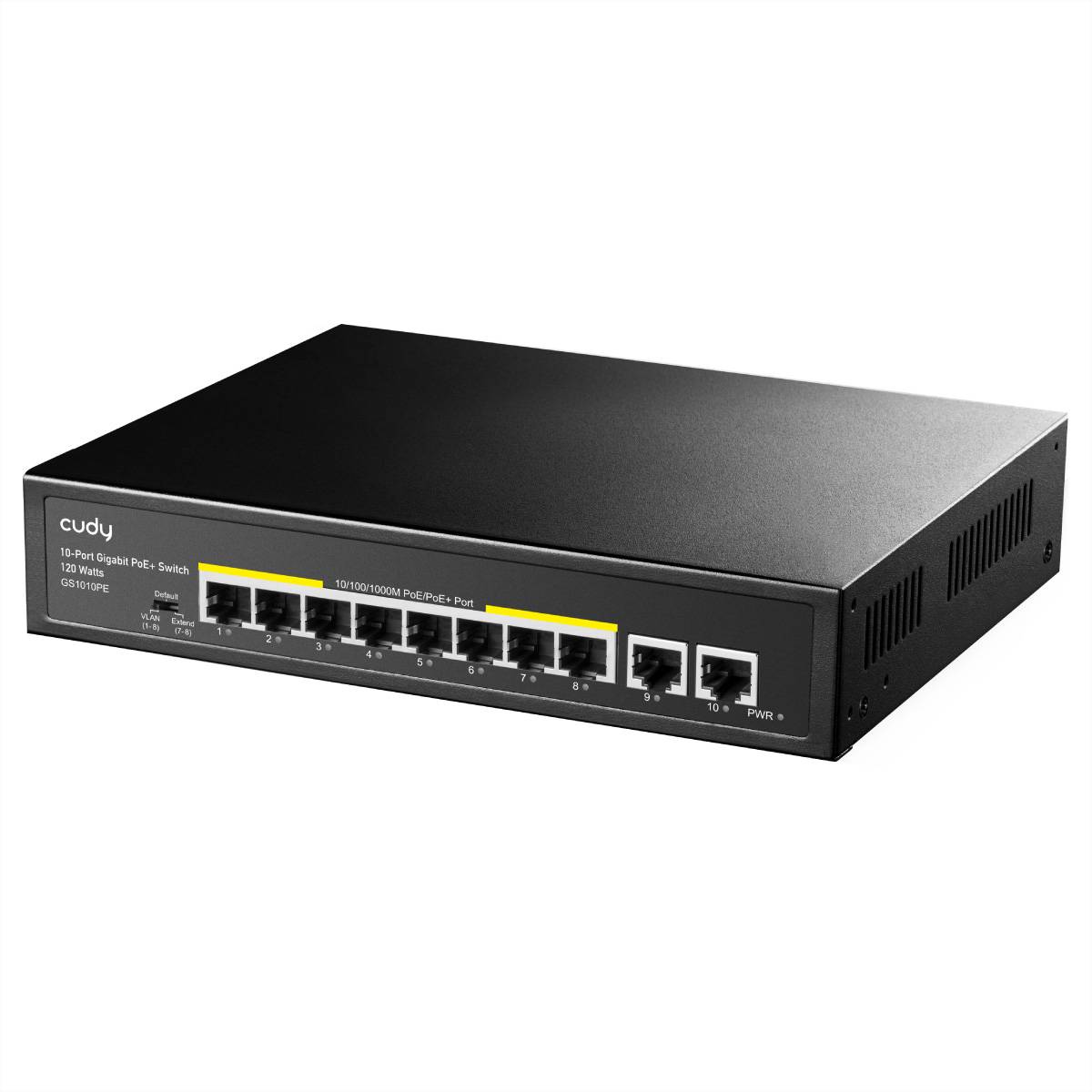 GS1010PE - Gigabit Ethernet (10/100/1000) - Power over Ethernet (PoE) - Rack-Einbau - Wandmontage