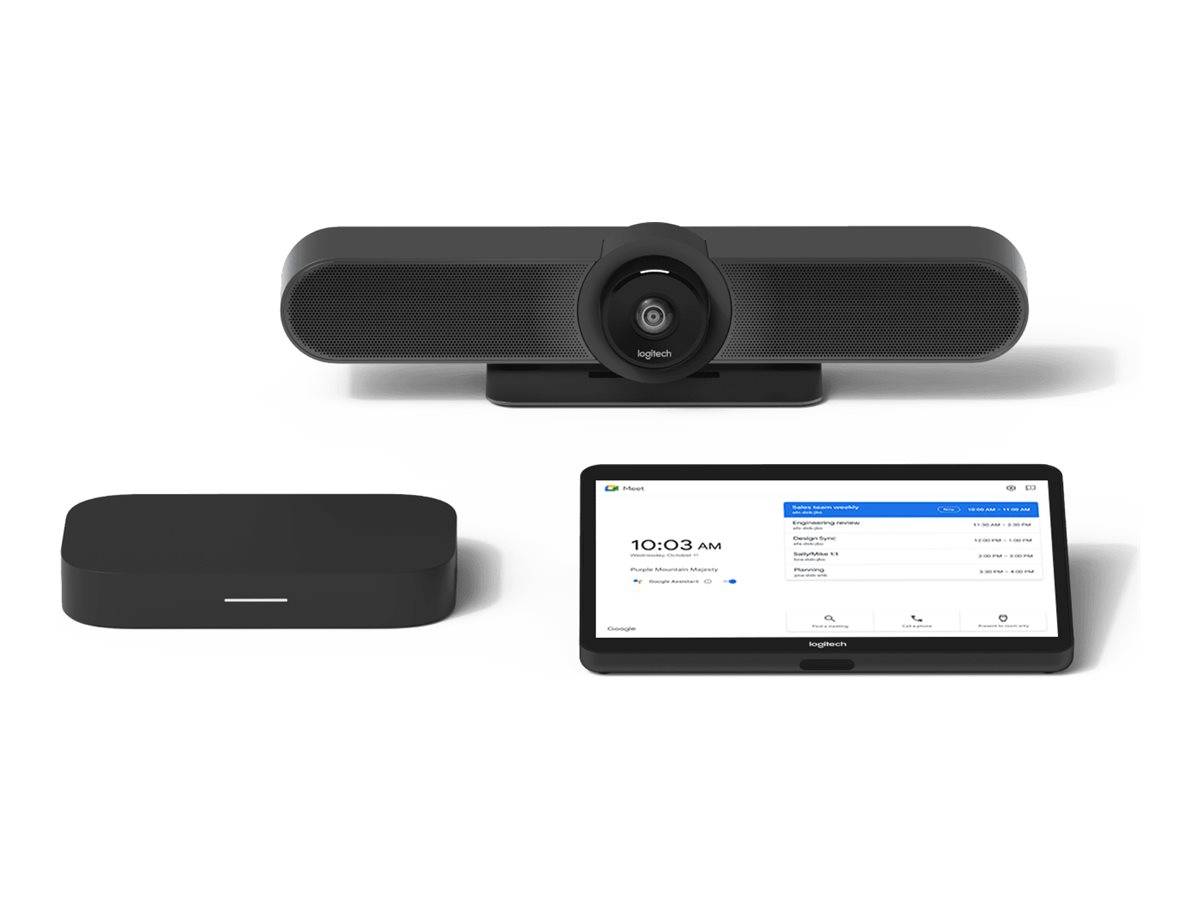 Logitech Room Solutions for Google Meet Small - Kit für Videokonferenzen (Logitech MeetUp, Logitech Tap mit Cat5e Kit, G