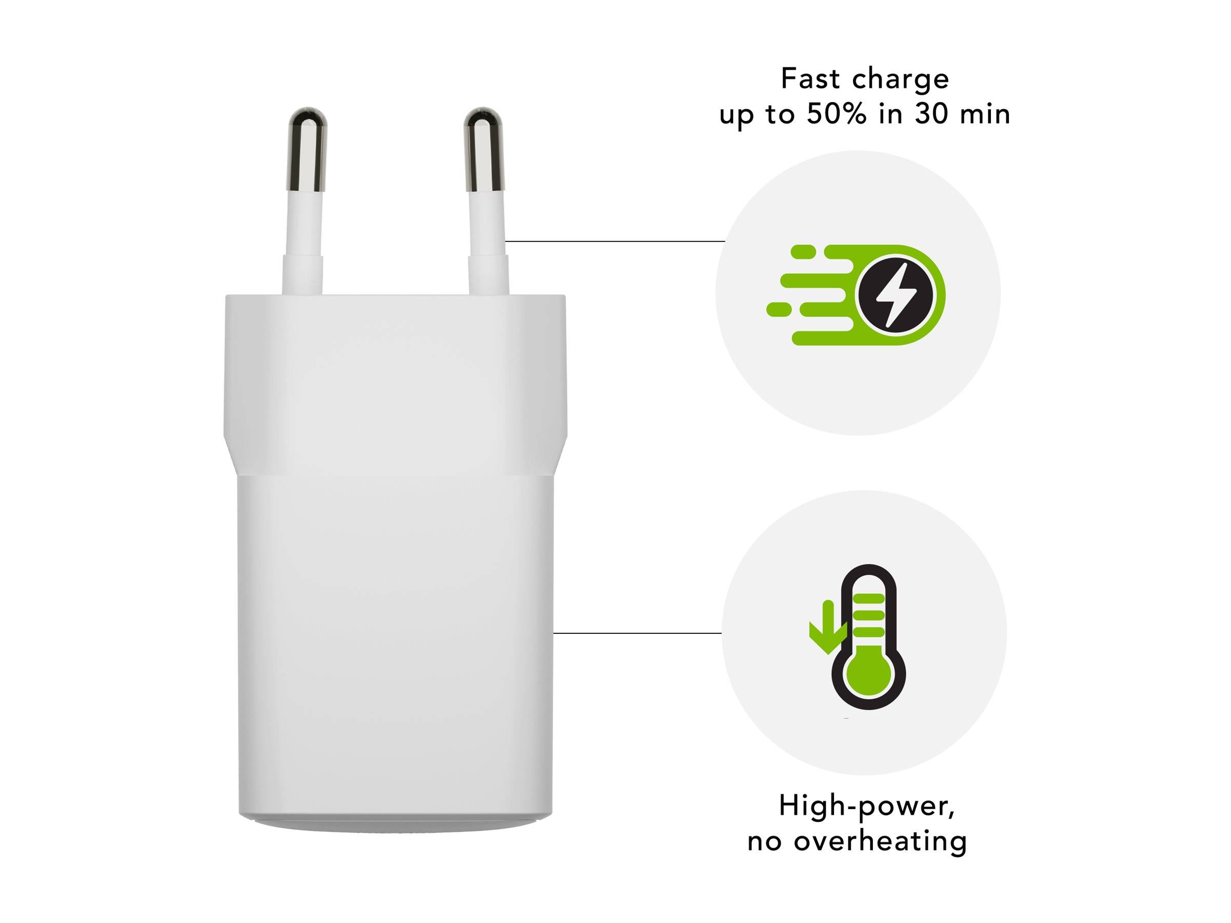 dbramante1928 re-charge - Netzteil - 18 Watt (USB)weiß - Europa