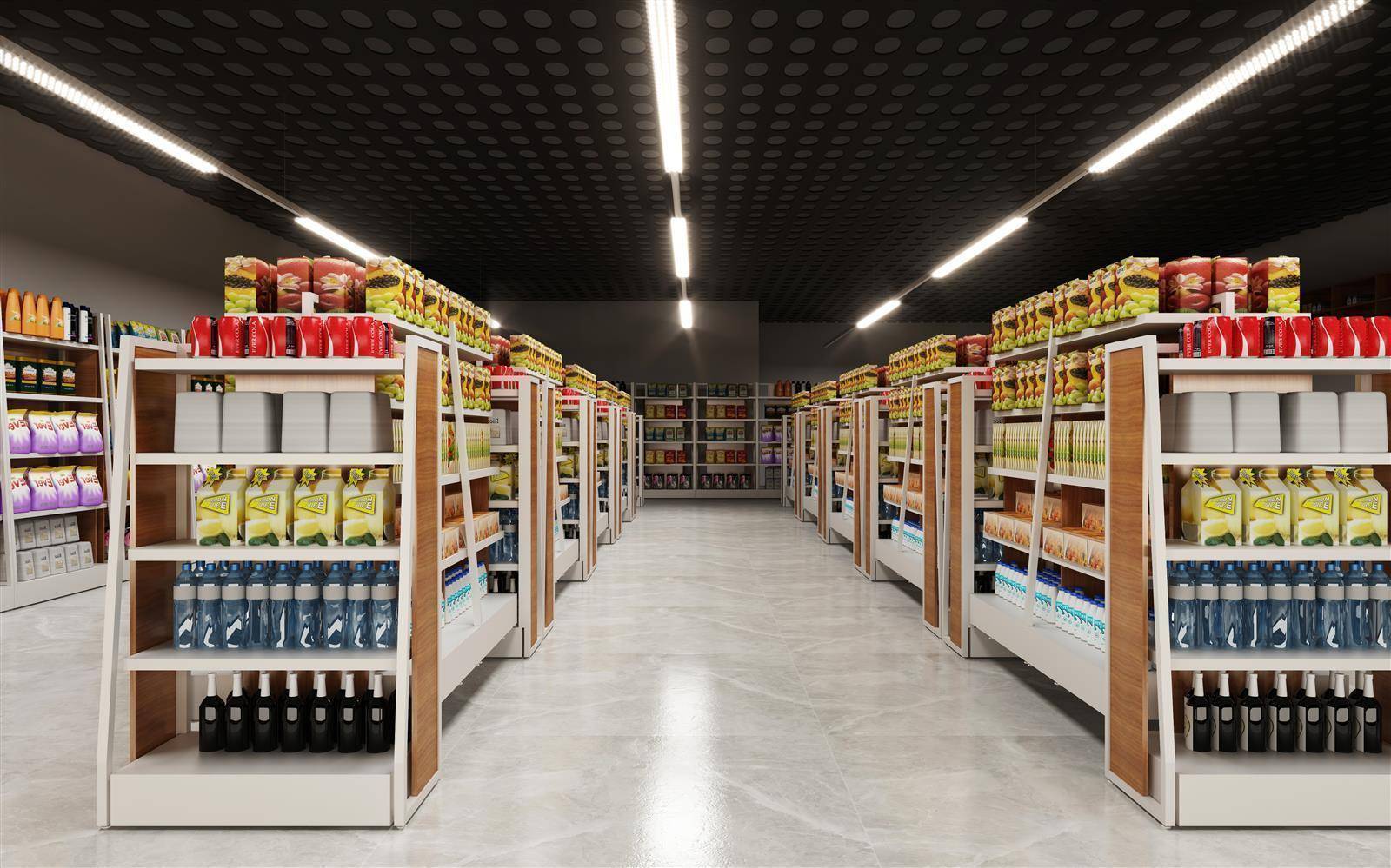 DOTLUX LED-Leuchteneinsatz LINEAtrack 1500mm 39-63W 4000K schwarz 90°