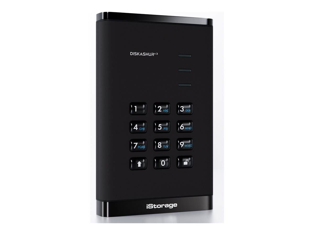 iStorage diskAshur3 4 TB Black Festplatte 2,5" GB USB 3.0