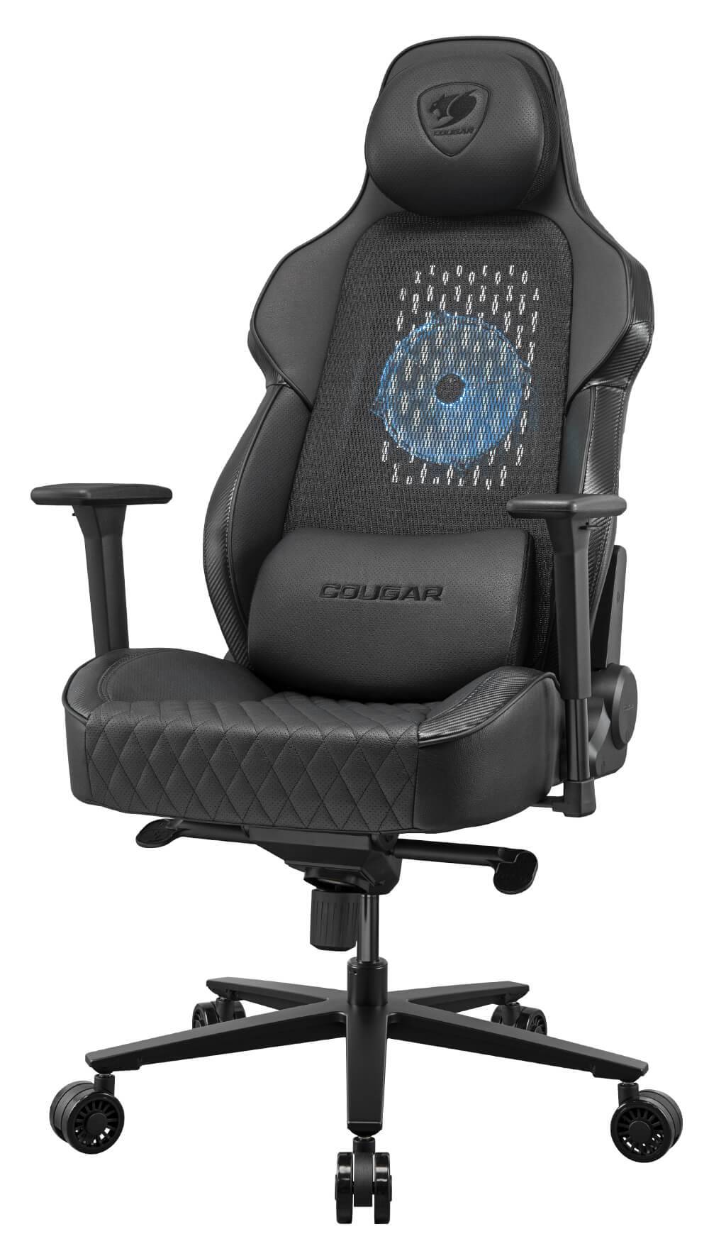 COUGAR Gaming-Stuhl NxSys Aero, ARGB Lüfter, Schwarz