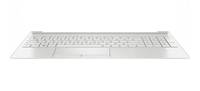 HP L53737-DH1 - Gehäuse-Unterteil+Tastatur - Nordisch - HP - 15-dw