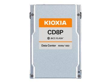 KIOXIA CD8P NVMe SSD mit BiCS FLASH, entwickelt für den Einsatz in Rechenzentren.