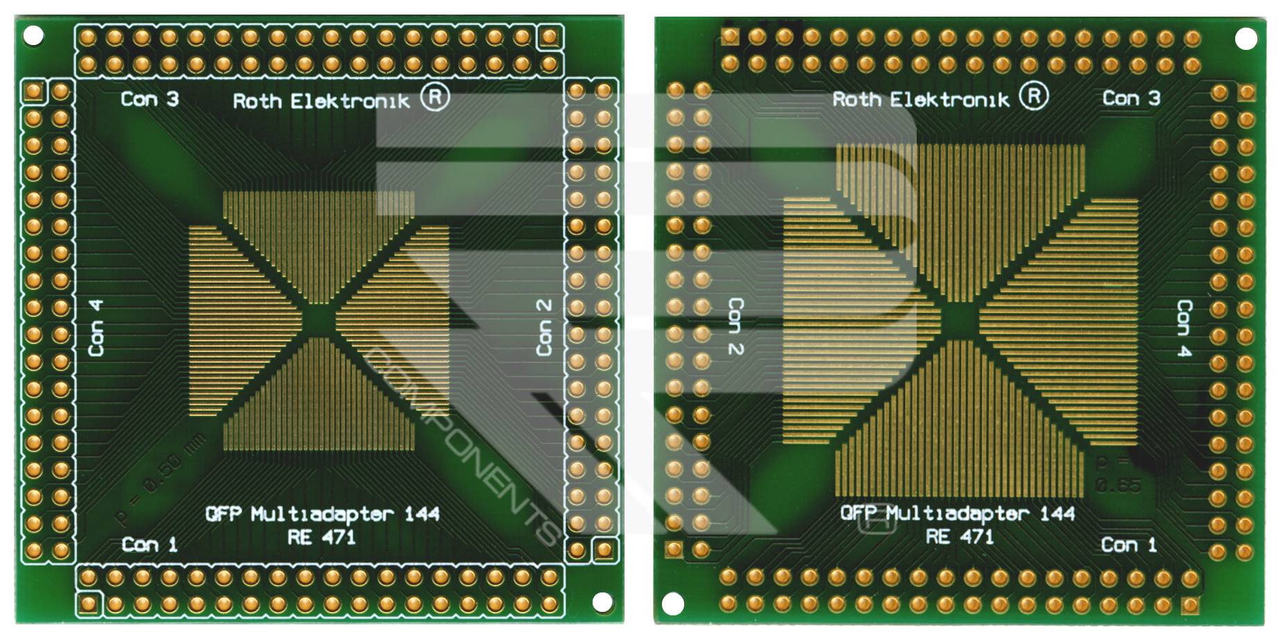 Roth Elektronik RE471 SMD Multiadapter QFP 24-144 Pins 0,50/0,65 Pitch