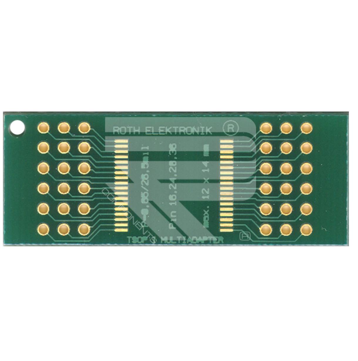 Roth Elektronik RE900-04 Adapter TSOP I 16, 24, 28, 36 Pins 0,65 mm Pitch