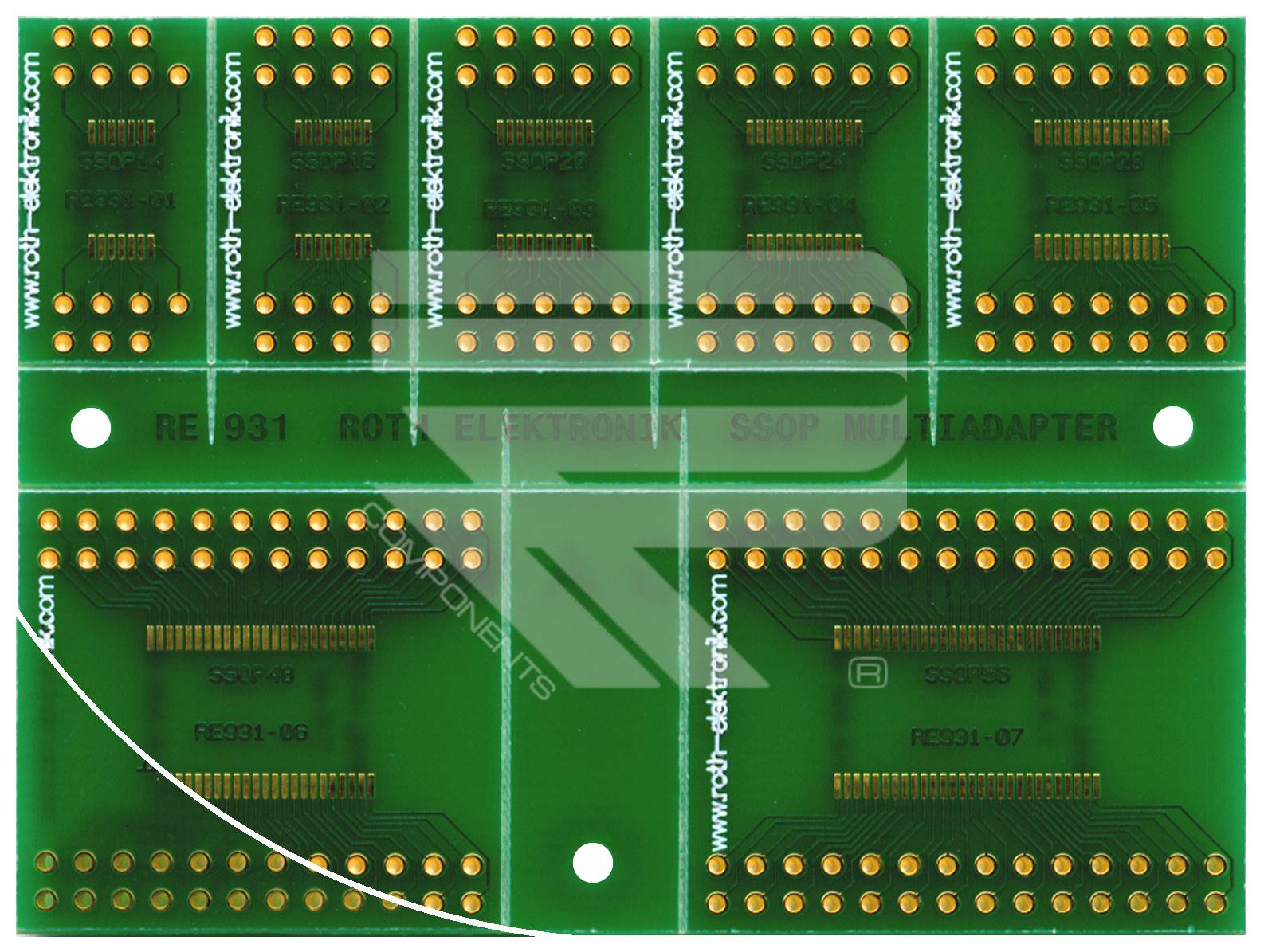 Roth Elektronik RE931 SMD Multiadapter SSOP 0,65 & 0,653 mm Pitch
