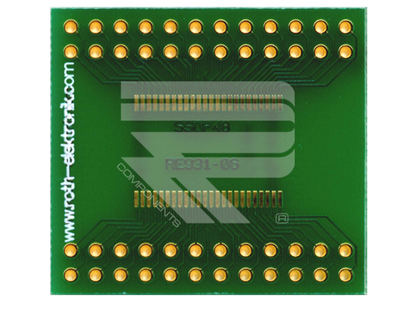 Roth Elektronik RE931-06 Adapter SSOP 48 Pins 0,635 mm Pitch