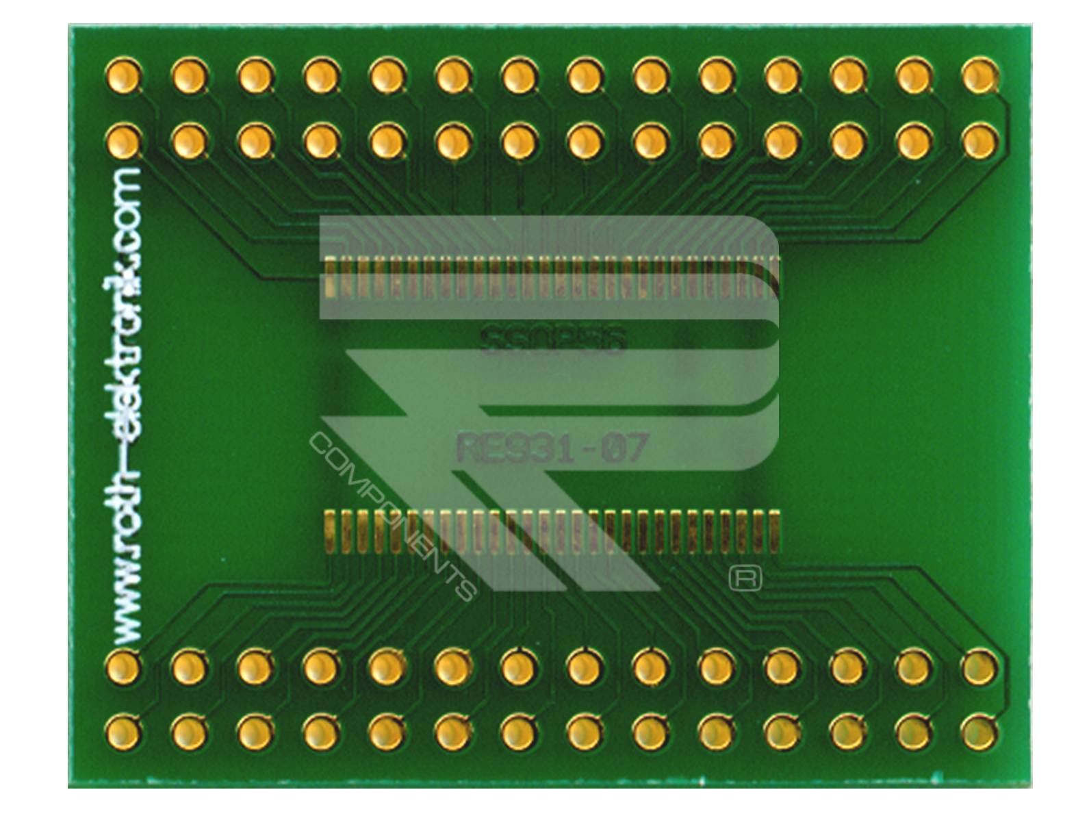 Roth Elektronik RE931-07 Adapter SSOP 56 Pins 0,635 m Pitch