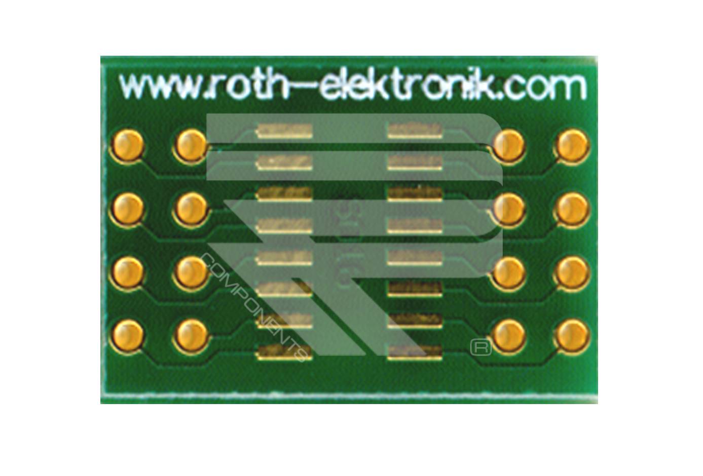 Roth Elektronik RE932-04 Adapter SO 16 Pitch 1,27 mm