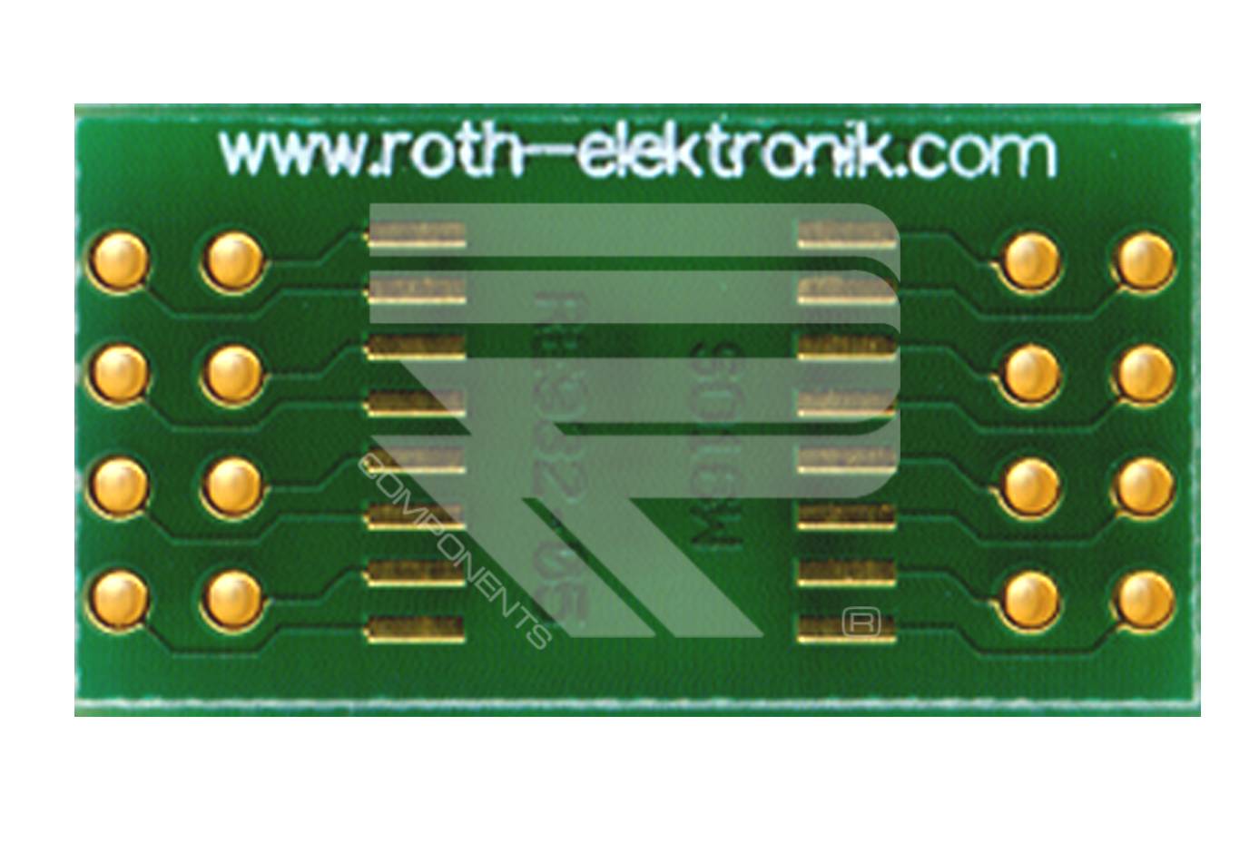 Roth Elektronik RE932-05 Adapter SO 16w Pitch 1,27 mm