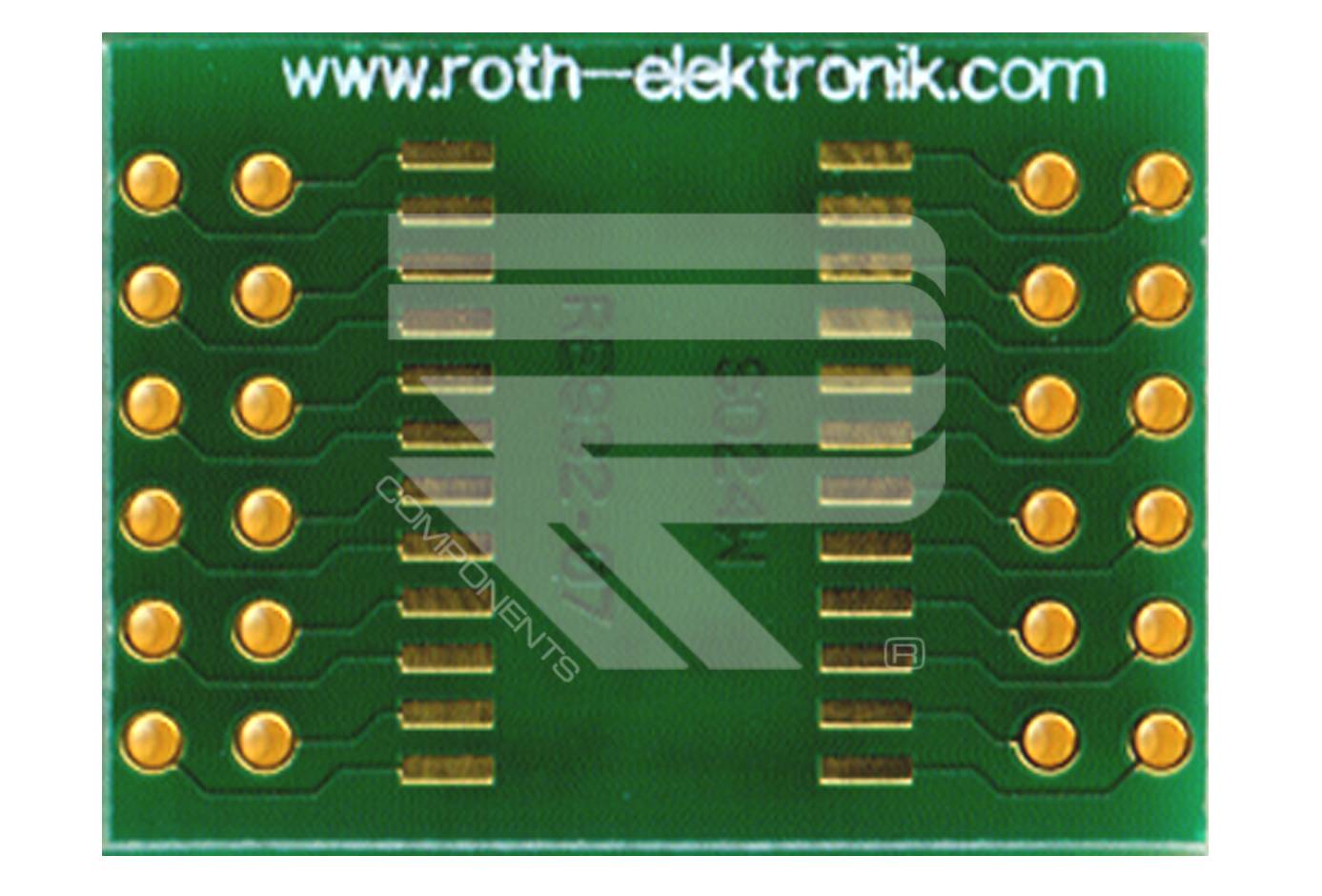 Roth Elektronik RE932-07 Adapter SO 24w Pitch 1,27 mm