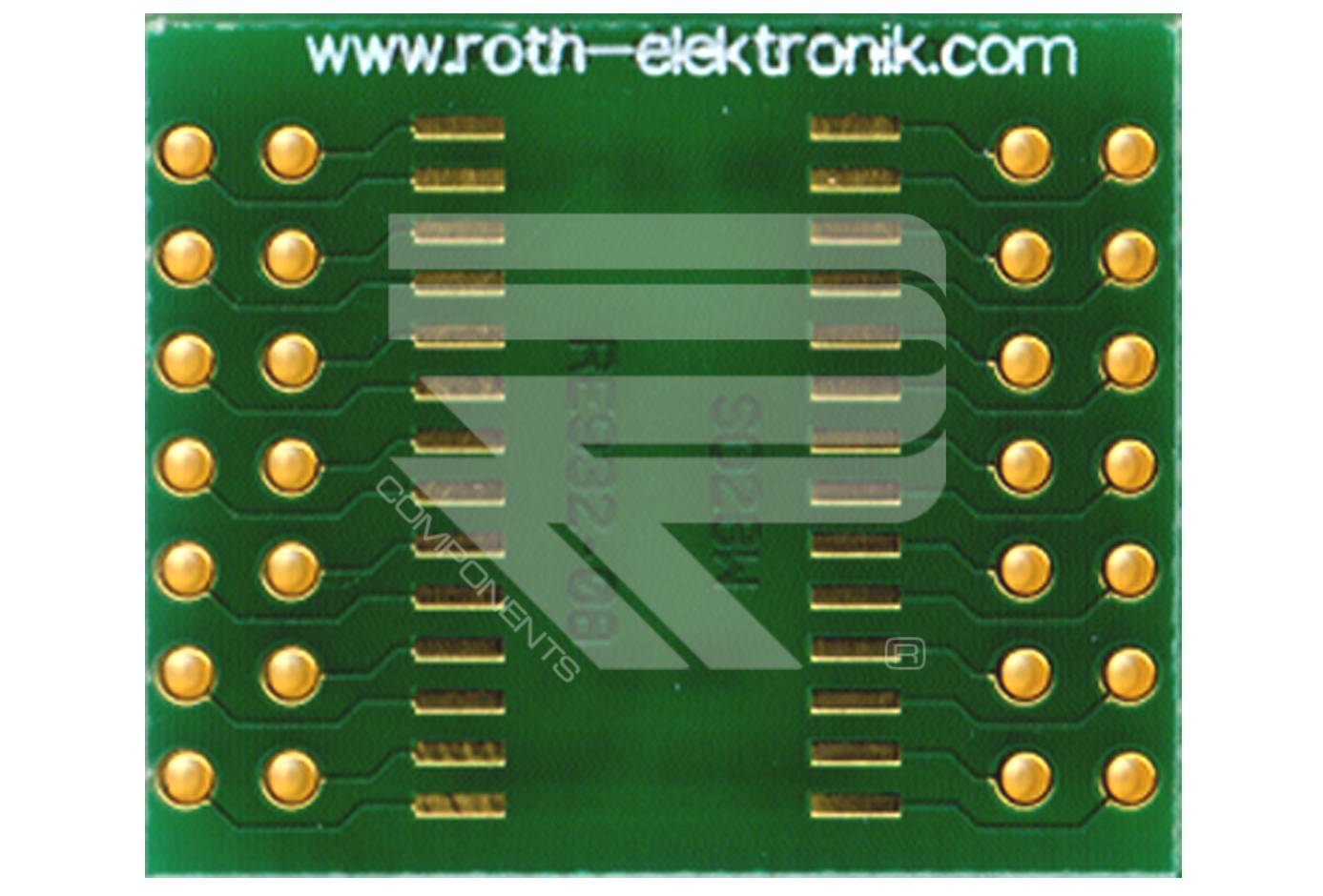 Roth Elektronik RE932-08 Adapter SO 28w Pitch 1,27 mm