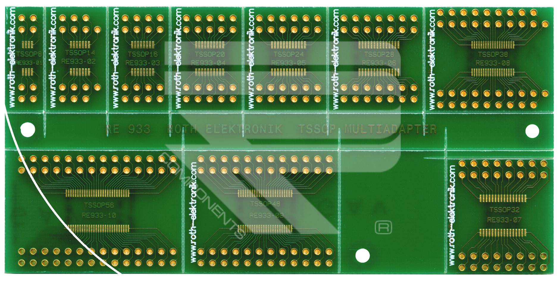 Roth Elektronik RE933 SMD-Mulitadapter TSSOP 0,50 & 0,65 mm Pitch