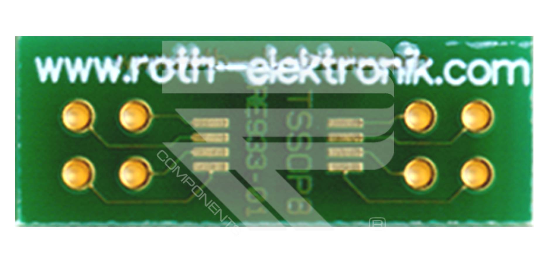 Roth Elektronik RE933-01 Adapter TSSOP 8 Pitch 0,65 mm
