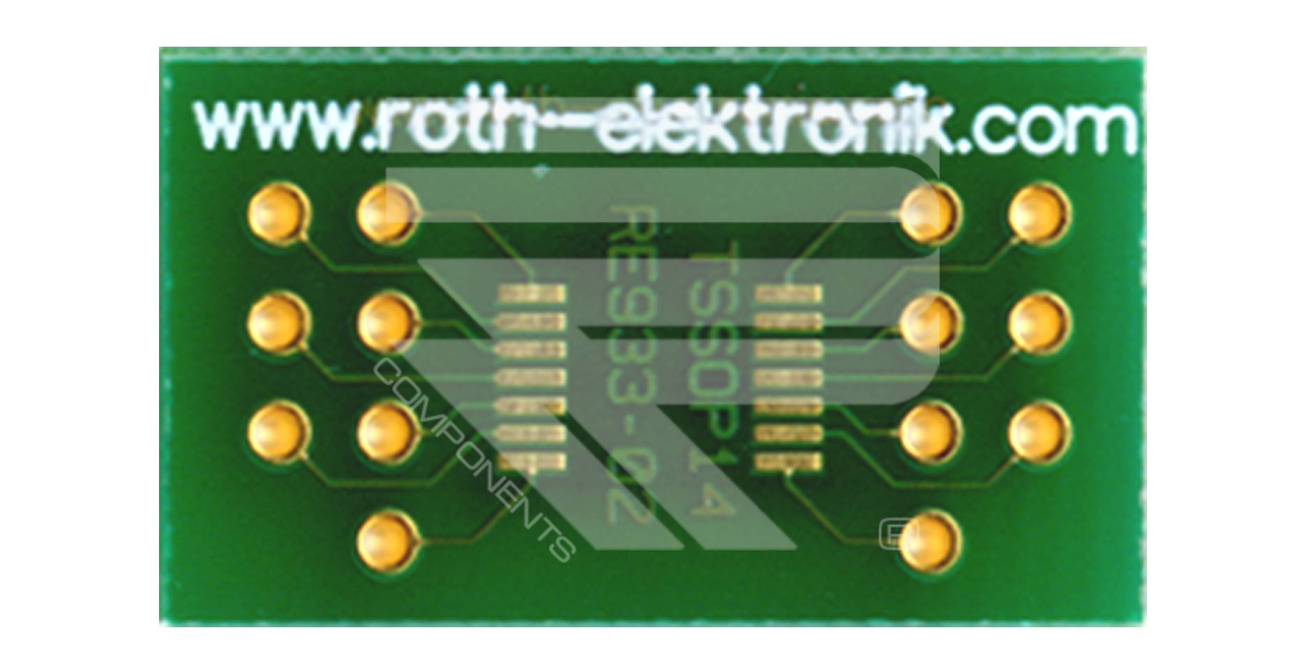 Roth Elektronik RE933-02 Adapter TSSOP 14 Pitch 0,65 mm