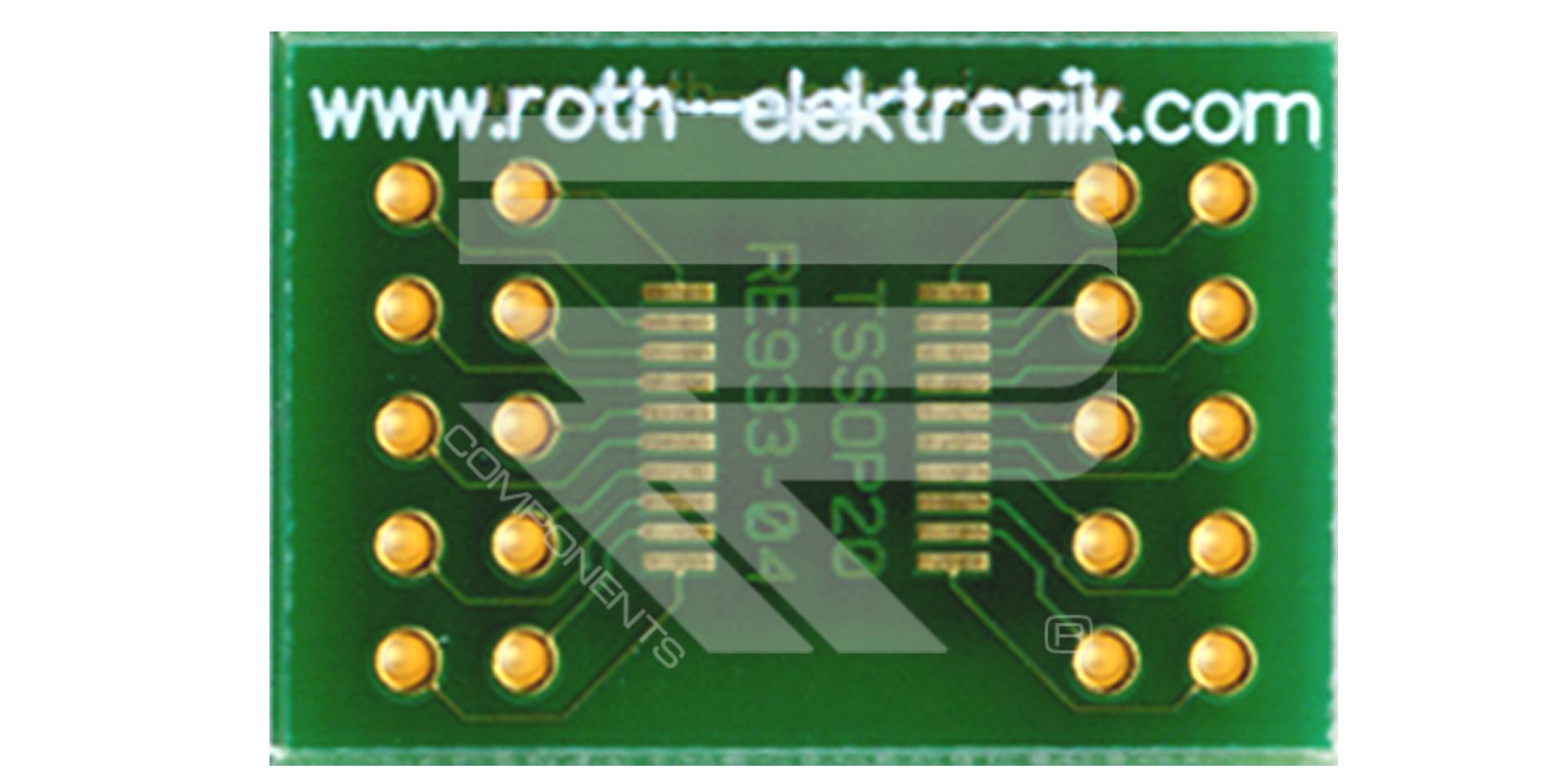 Roth Elektronik RE933-04 Adapter TSSOP 20 Pitch 0,65 mm