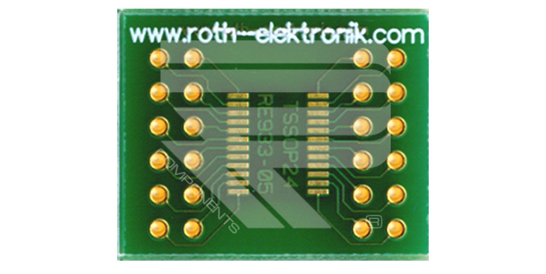 Roth Elektronik RE933-05 Adapter TSSOP 24 Pitch 0,65 mm