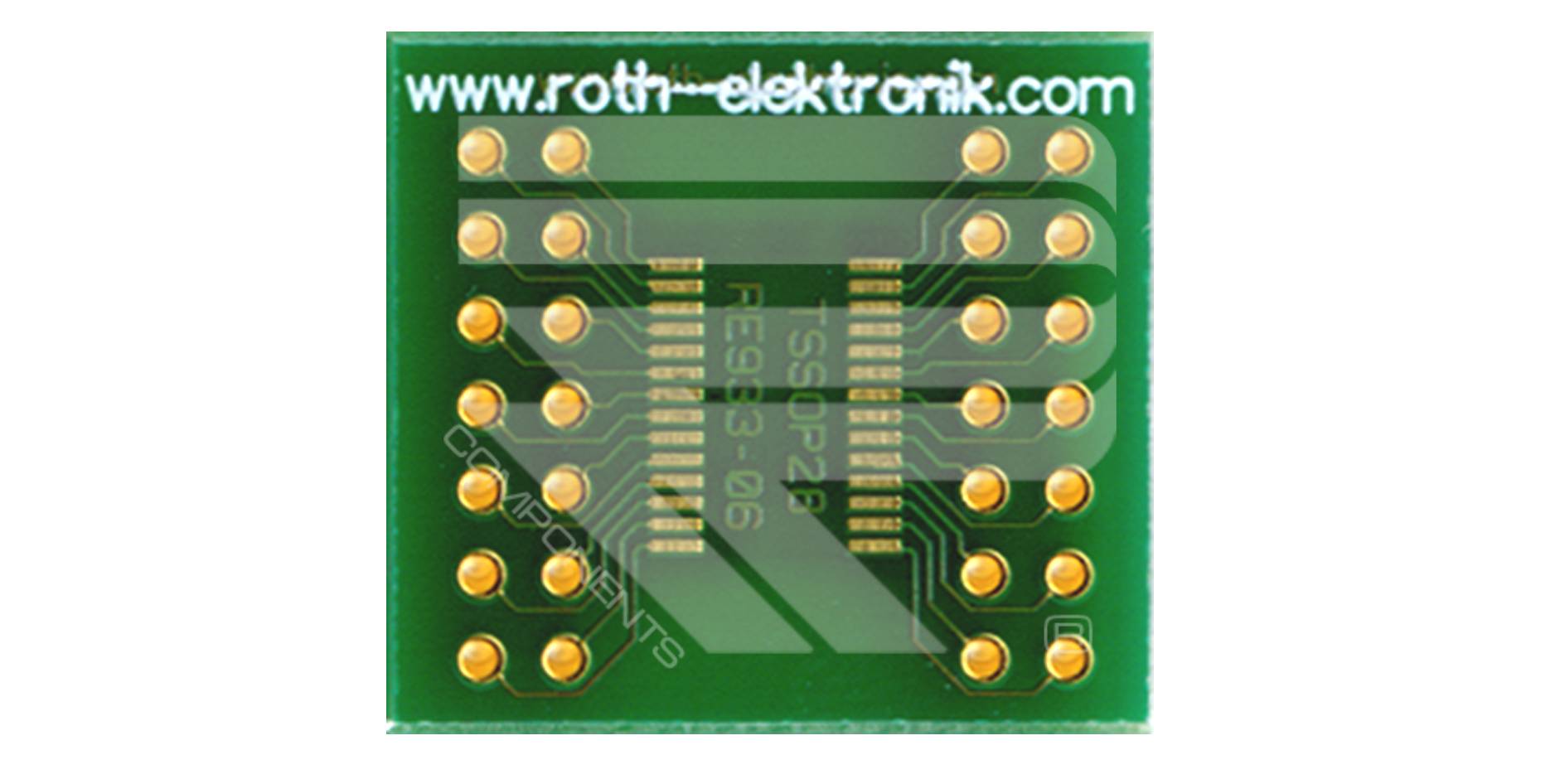 Roth Elektronik RE933-06 Adapter TSSOP 28 Pitch 0,65 mm