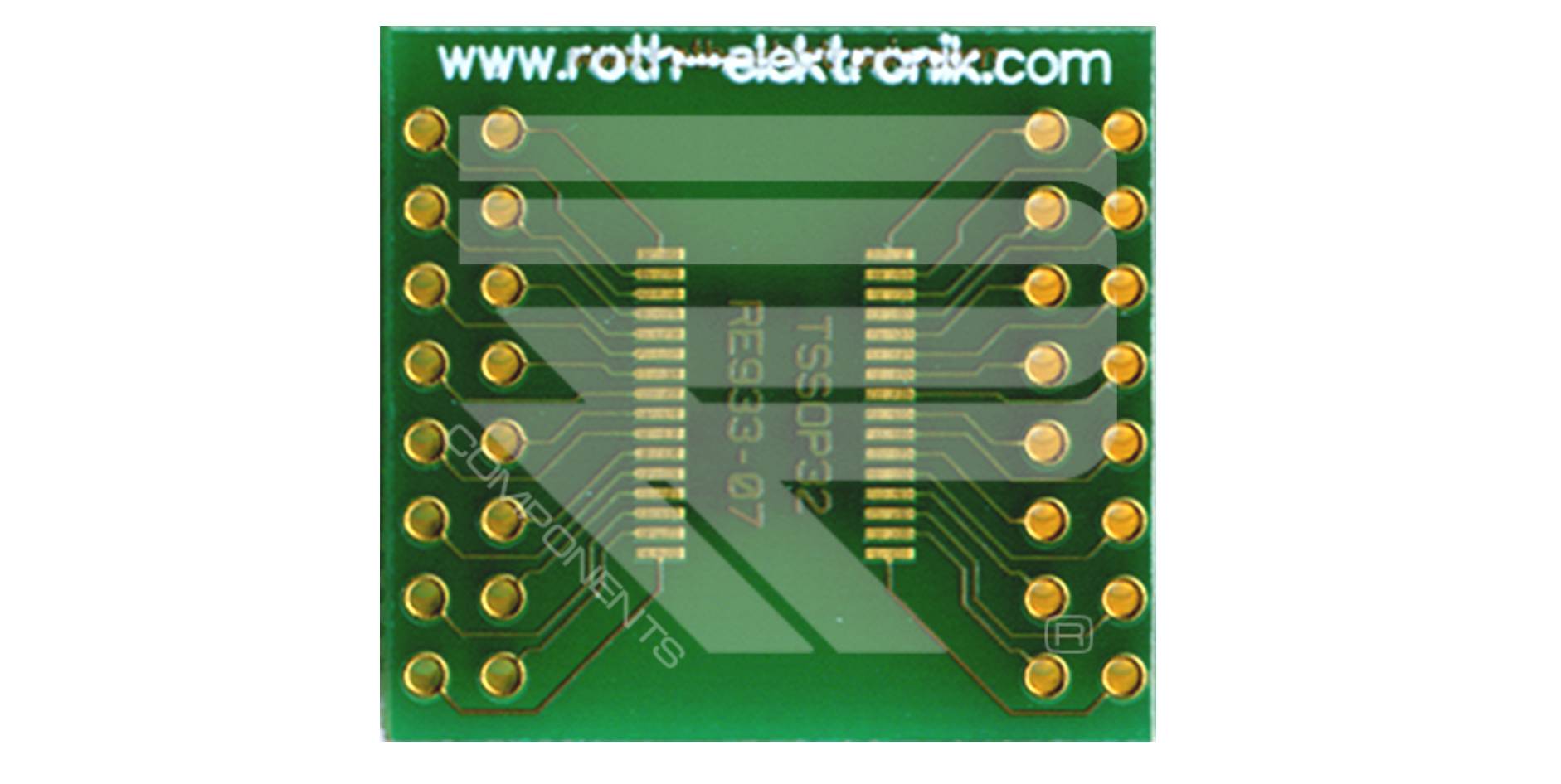 Roth Elektronik RE933-07 Adapter TSSOP 32 Pitch 0,65 mm