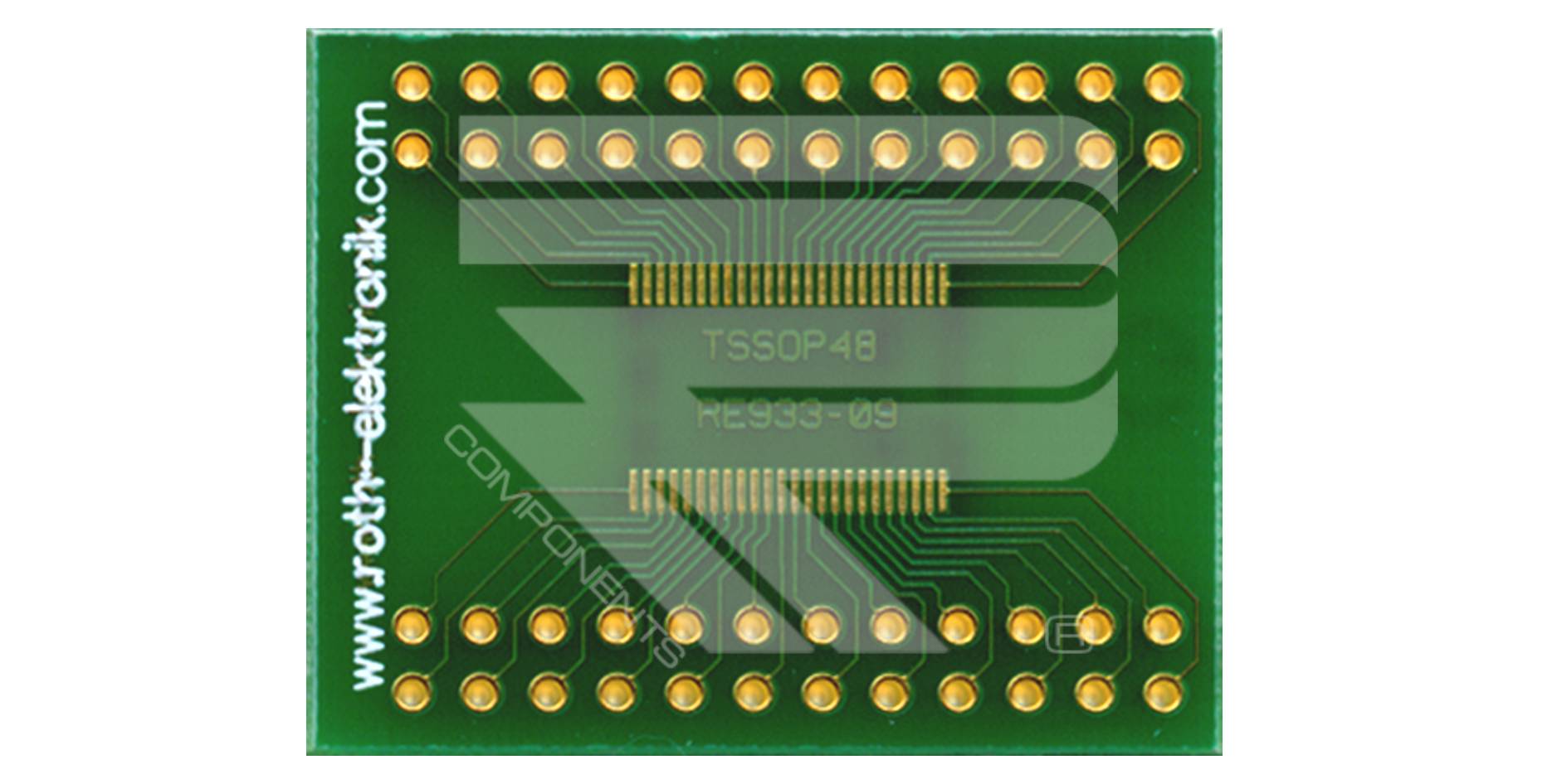 Roth Elektronik RE933-09 Adapter TSSOP 48 Pitch 0,50 mm