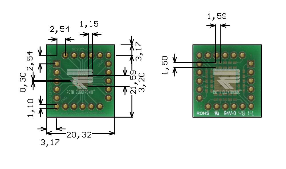 Roth Elektronik RE935-04E Multiadapter QFN20 & LFCSP20 P=0,65 mm