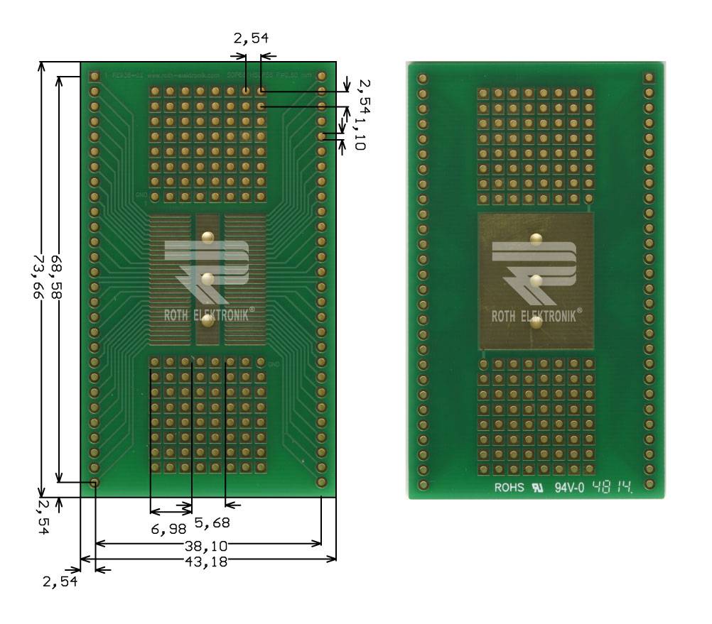 Roth Elektronik RE936-02 Multiadapter SOP56 & HSOP56 0,80 mm Pitch