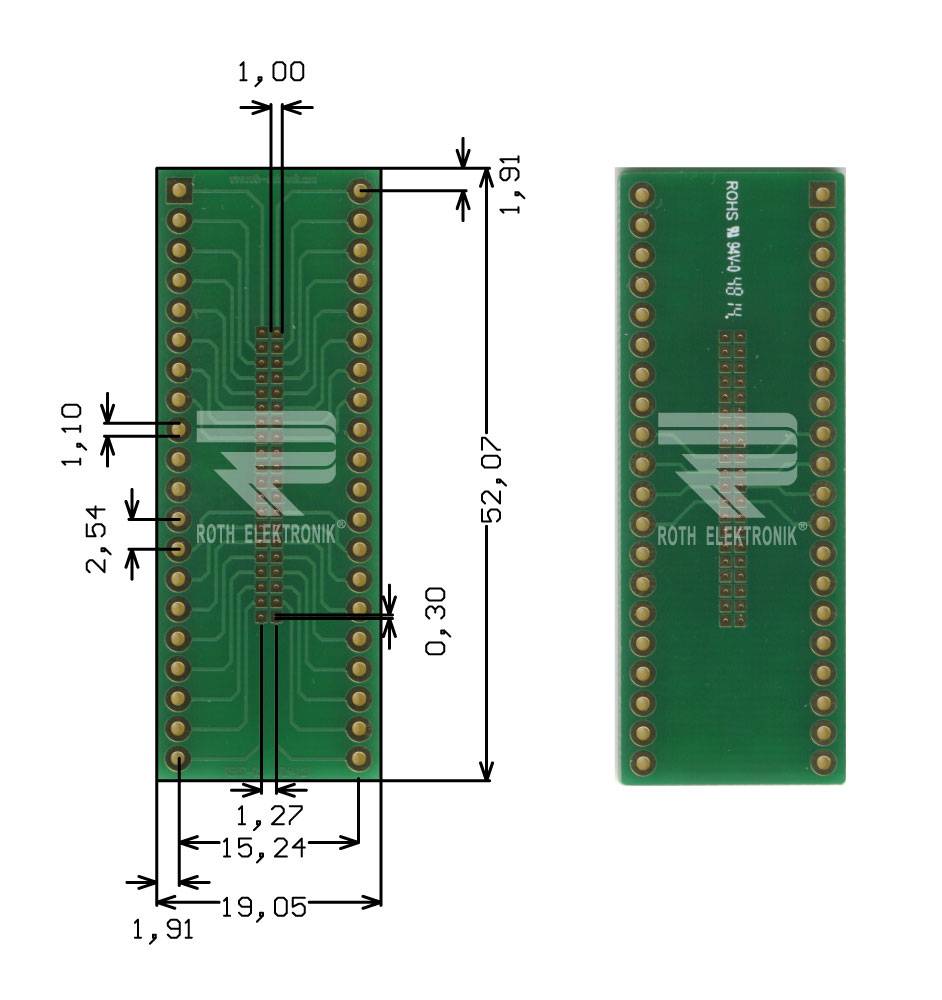 Roth Elektronik RE937-05 Multiadapter 40 Pin DIP zu DIP