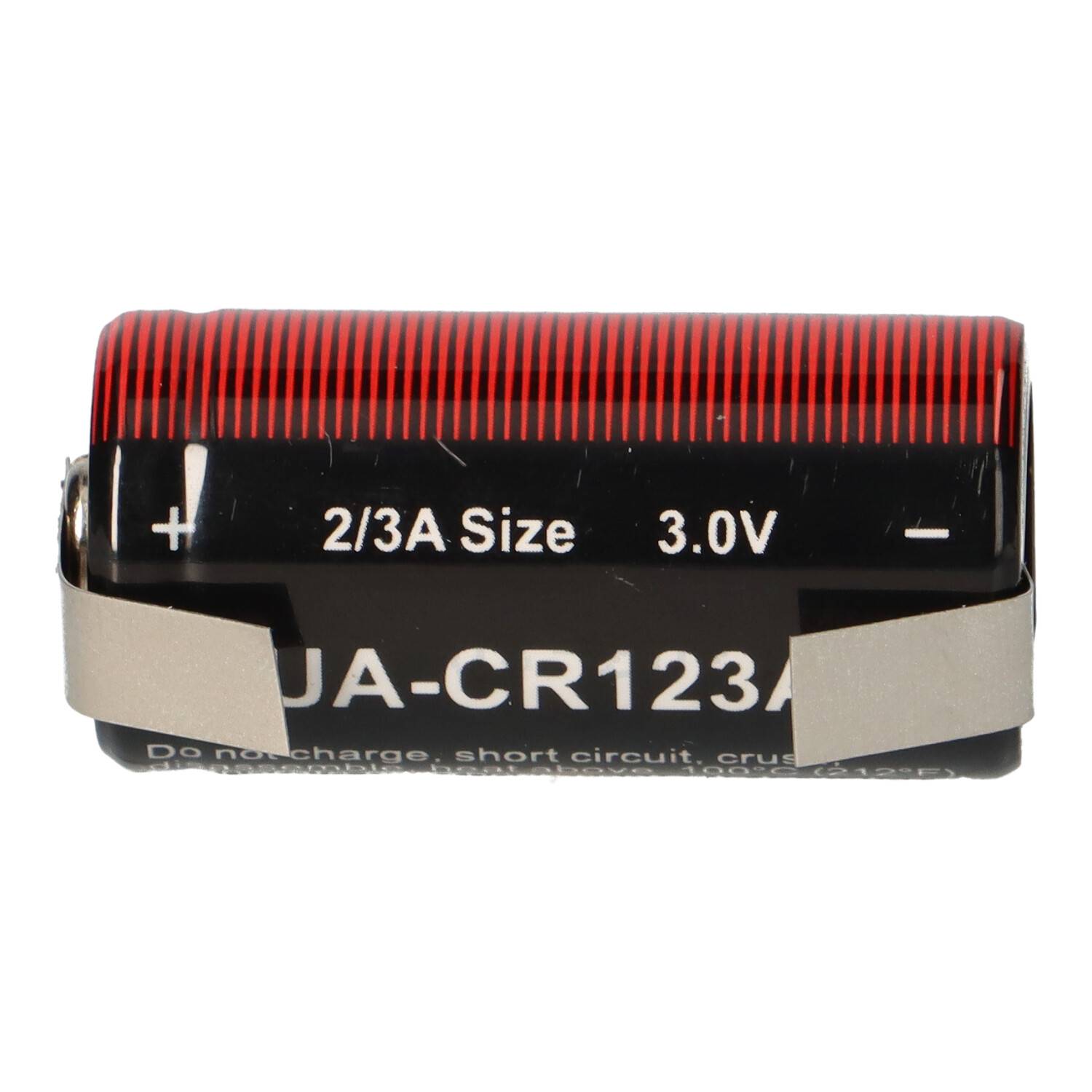 Ultralife CR123A Lithium Batterie 3V 1600 mAh mit U-Lötfahne – CR17345
