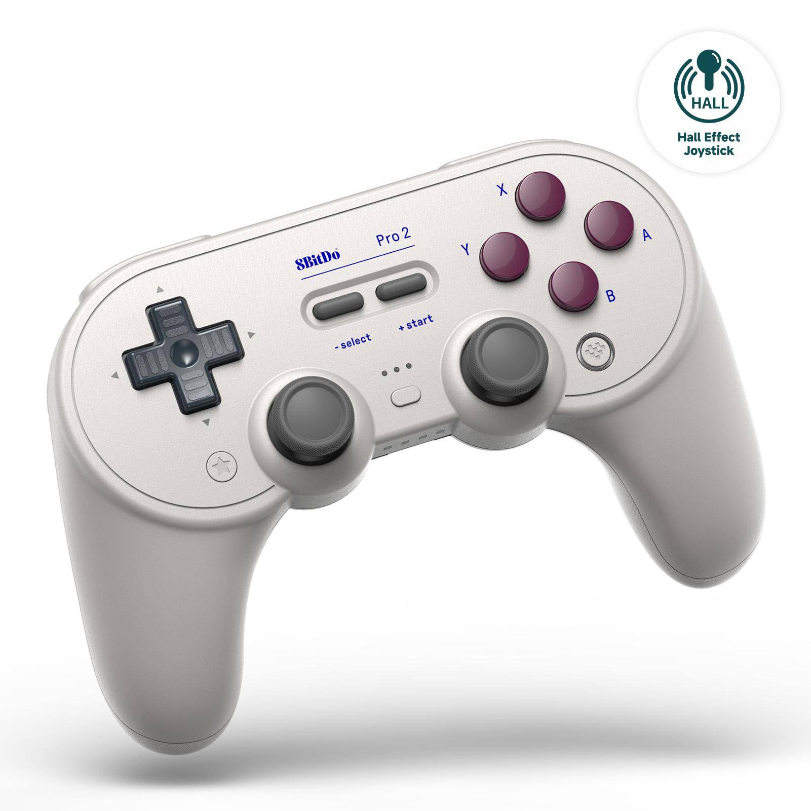 8BitDo PRO 2 Gamepad Hall-Effekt Technologie, Bluetooth USB-C, programmierbar, 1000 mAh, Classic