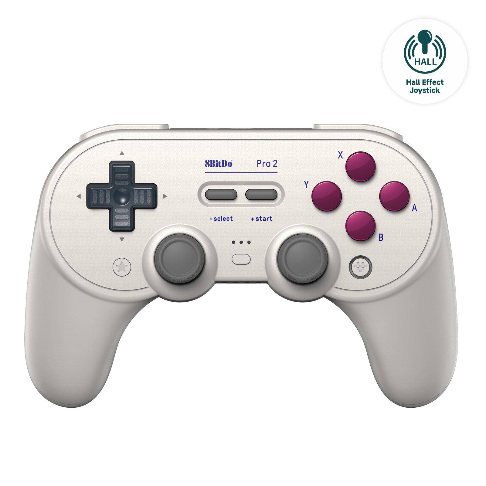 8BitDo PRO 2 Gamepad Hall-Effekt Technologie, Bluetooth USB-C, programmierbar, 1000 mAh, Classic