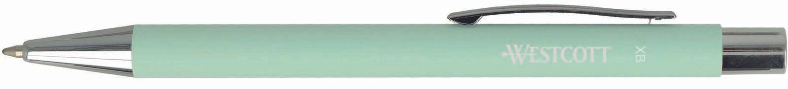 Westcott Druckkugelschreiber mint Schreibfarbe blau Strichstärke XB