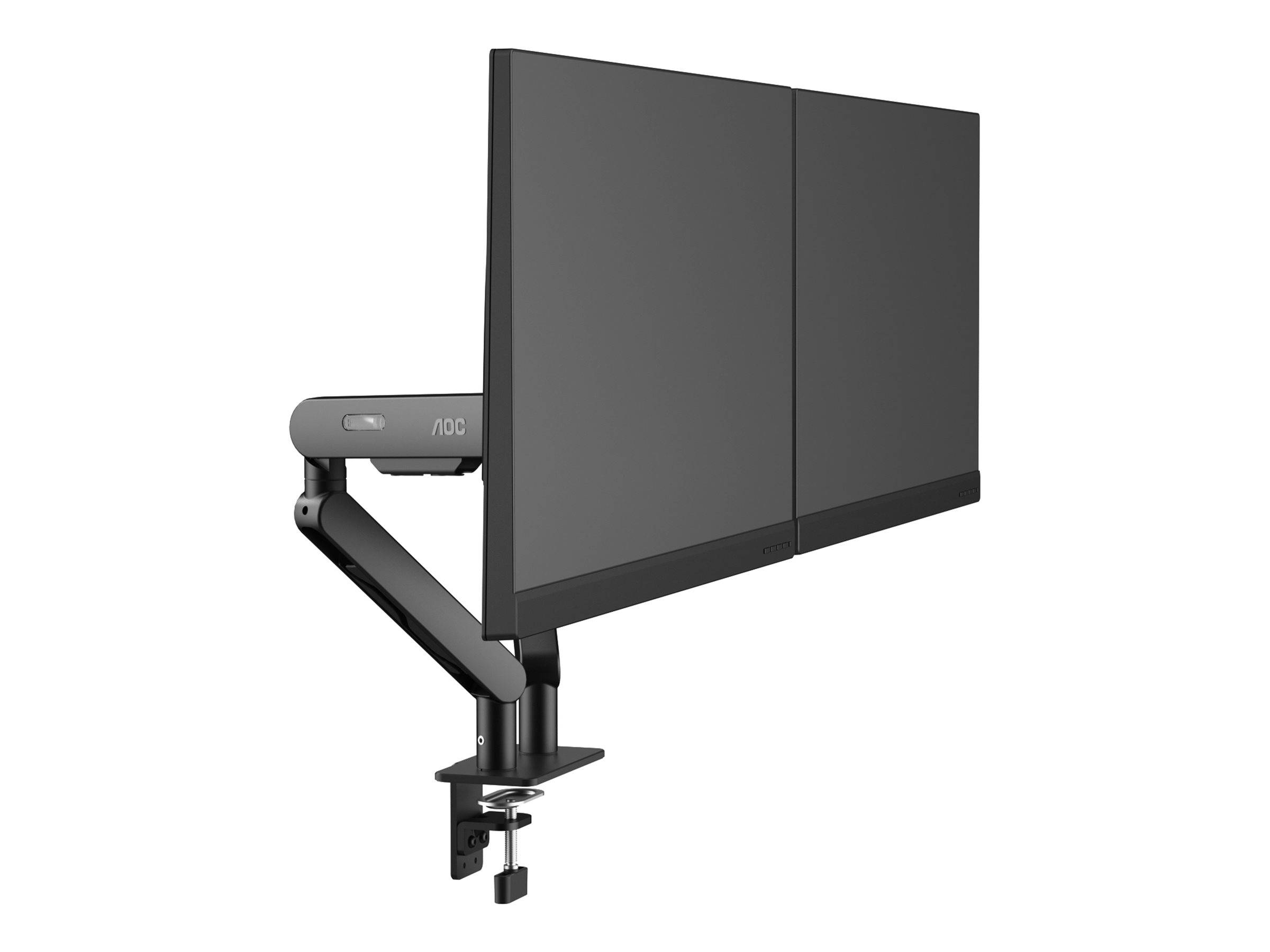 AOC AM420B - Befestigungskit (Klammer, Tischplattenbohrung, Monitorarm, Gasfeder) - für 2 LCD-/Plasma-Konsolen - einfach