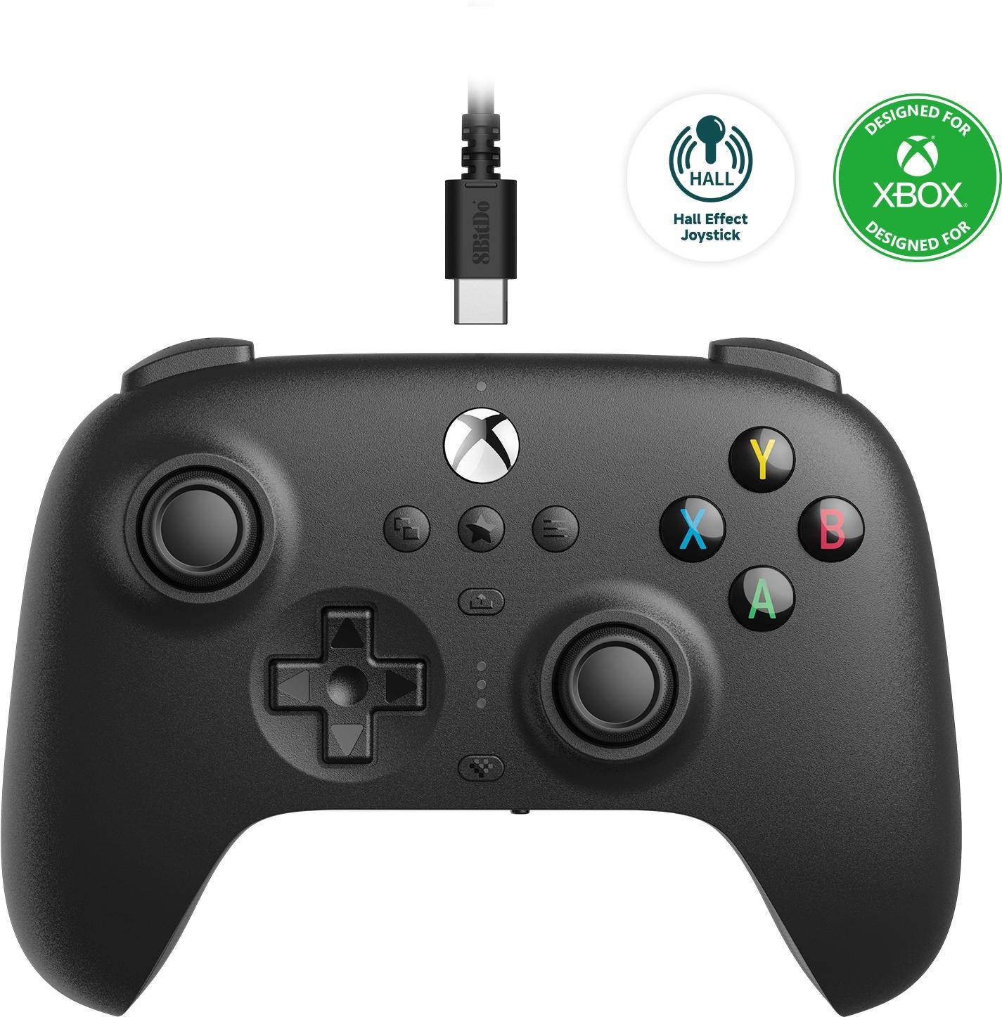 8BitDo Ultimate Wired Controller für Xbox, Hall ED Anti-Stick-Drift, Bluetooth / USB-C, schwarz