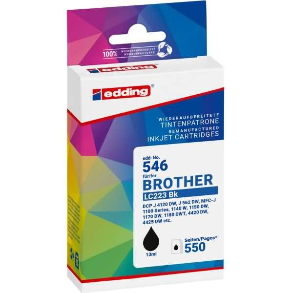 Druckerpatrone ersetzt Brother LC223BK schwarz