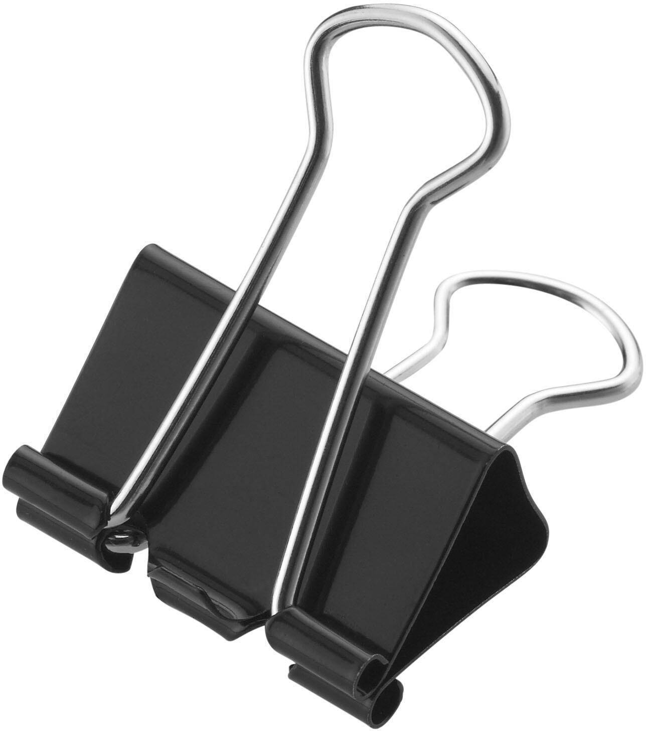 Westcott 12 Foldbackklammern schwarz 2.5 cm
