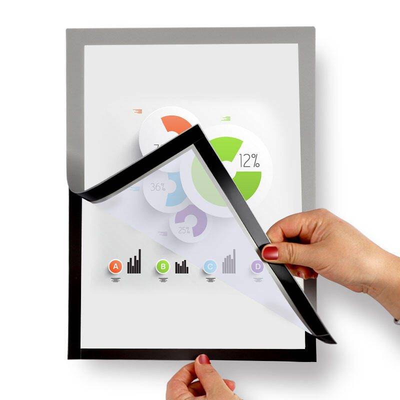 LMG Signaltechnologie Magnetrahmen selbstklebend silber A4