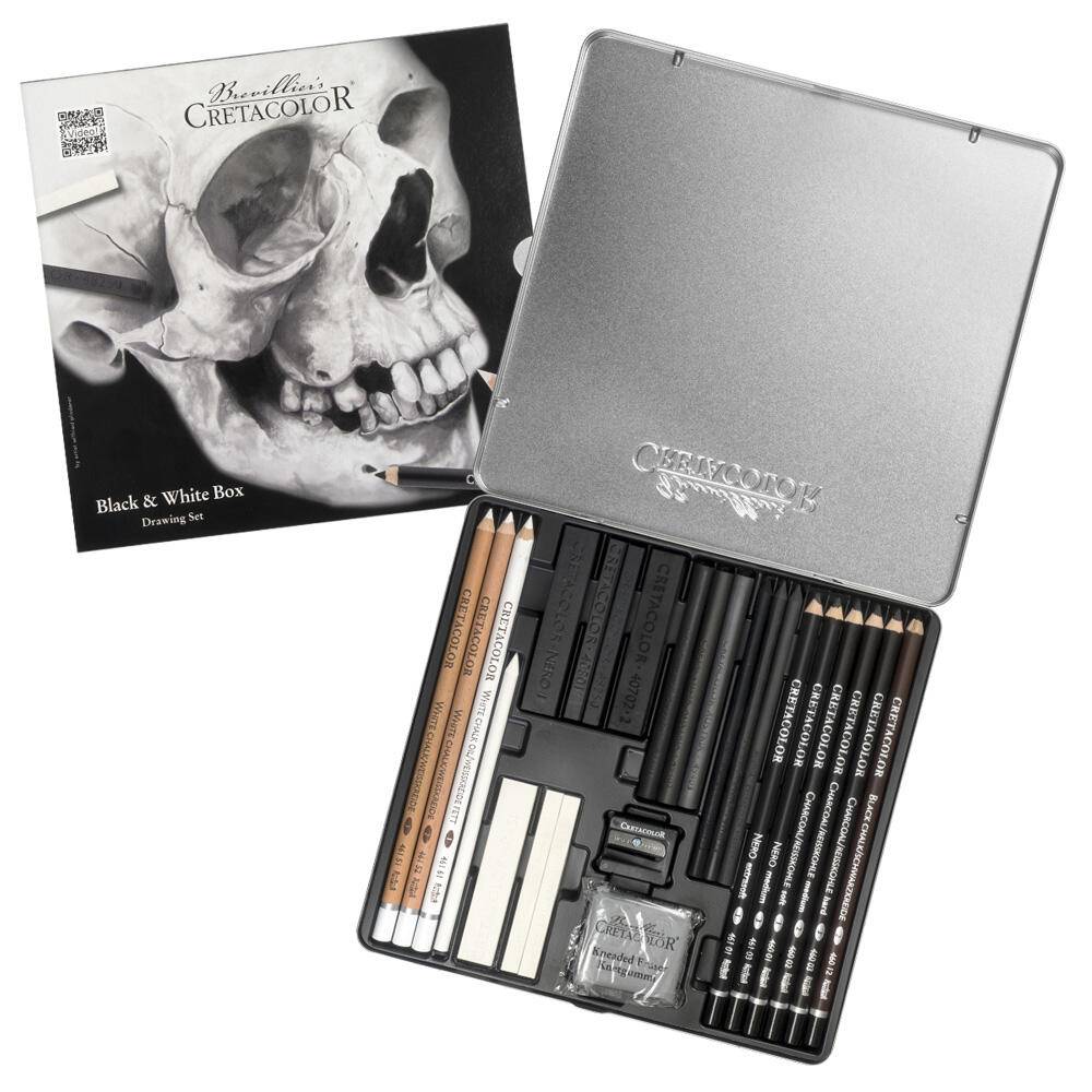 Sax Skull-Edition Zeichenkohle farbsortiert 1 Set