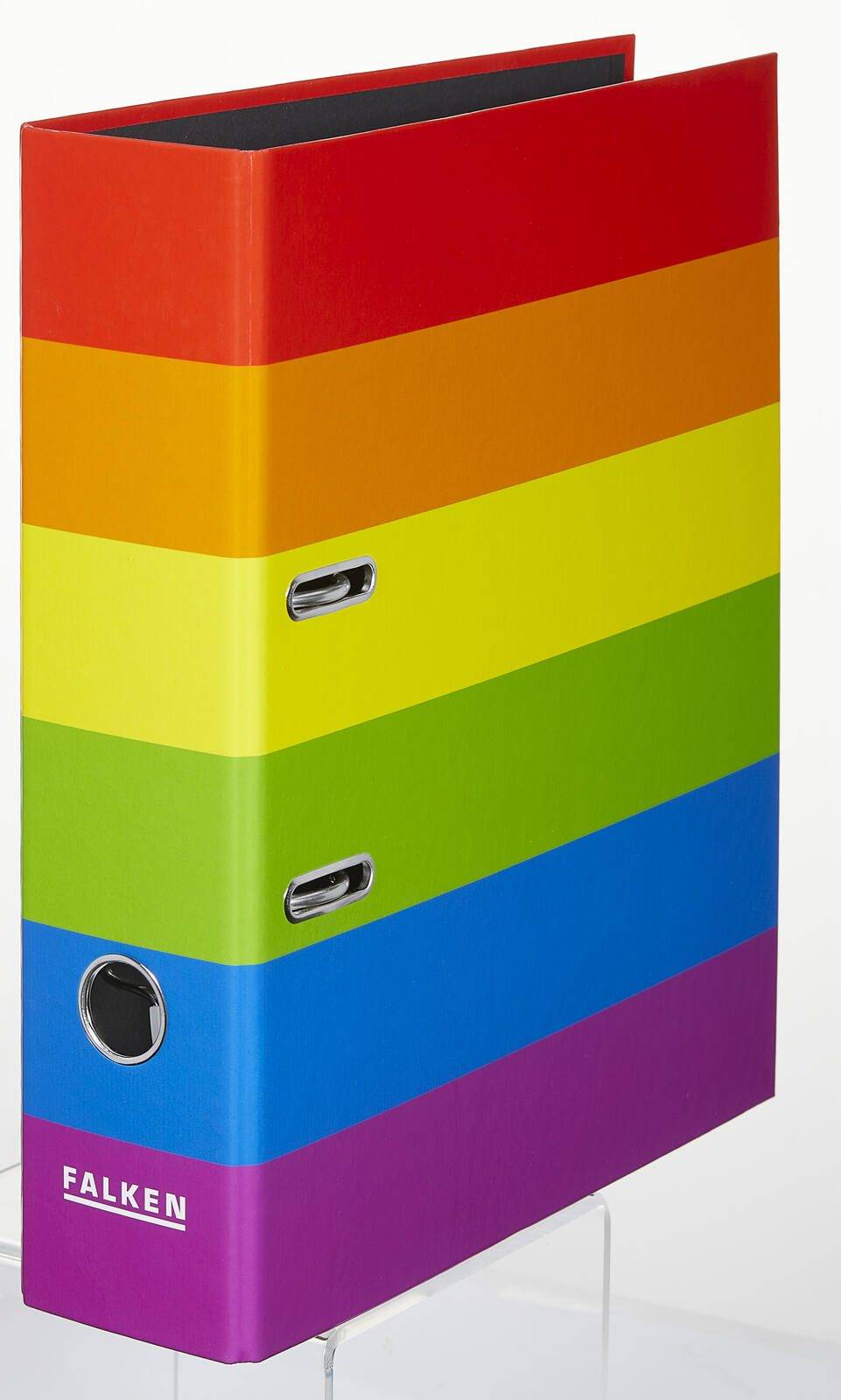 Ringordner mit Regenbogenstreifen und 