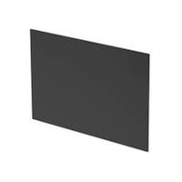 Dunkelgraues rechteckiges Panel in perspektivischer Ansicht auf weißem Hintergrund.