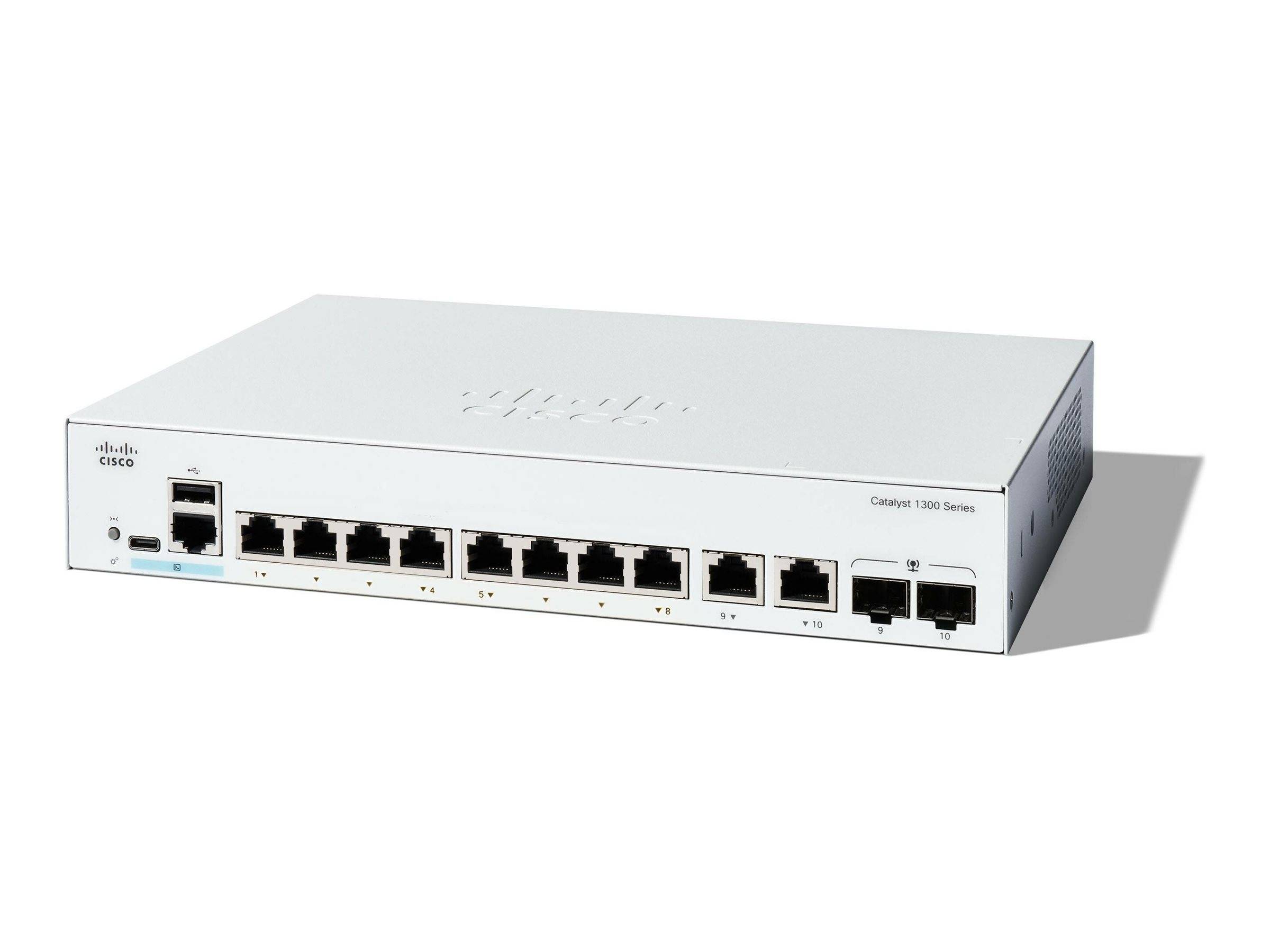 Cisco Catalyst 1300-8T-E-2G - Switch - L3 - managed - 8 x 10/100/1000Base-T + 2
