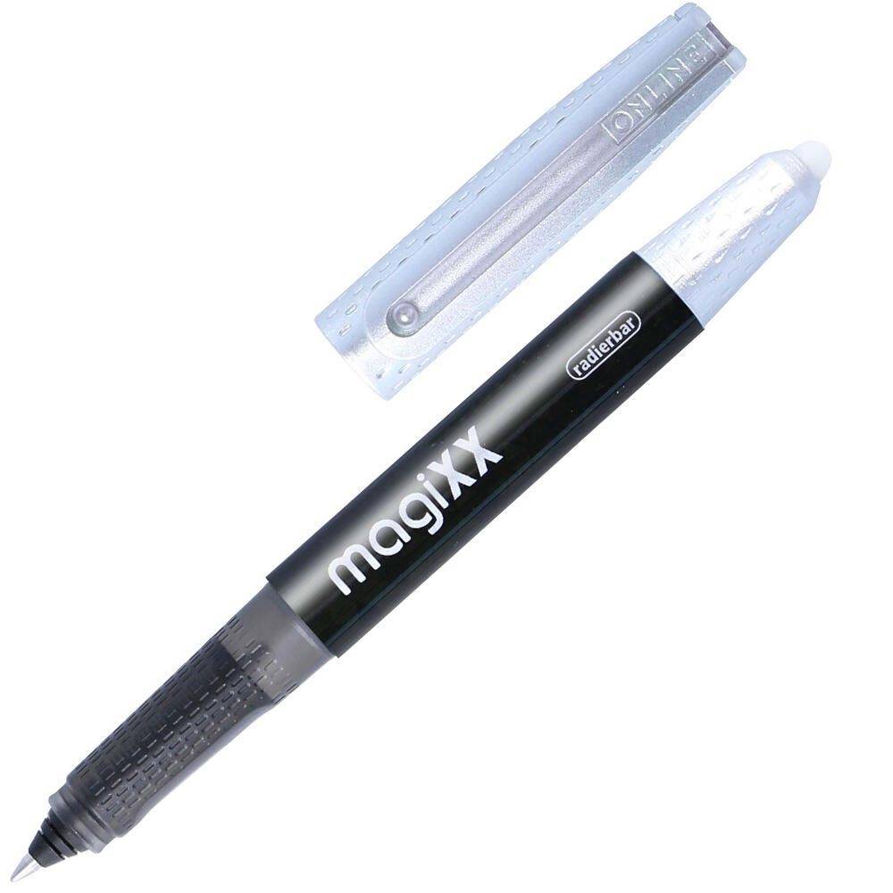 ONLINE MagiXX Tintenroller schwarz/silber 0.7 mm Schreibfarbe blau 1 St.